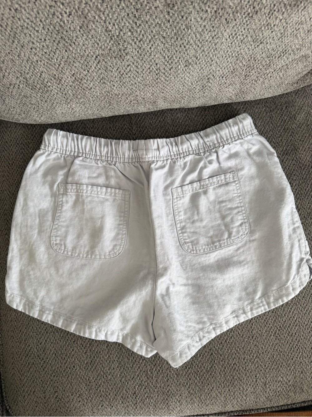 Cynthia Rowley White Elastic Drawstring Athletic Shorts - Picture 4 of 5
